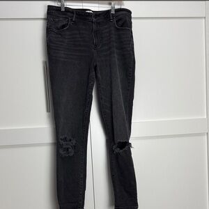 A&F Mid Rise Super Skinny Ankle Jean